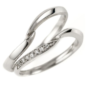 結婚指輪 マリッジリング ダイヤモンド プラチナ リング 人気 ペアリング 2本セット 刻印無料 メンズ レディース スイートマリッジ