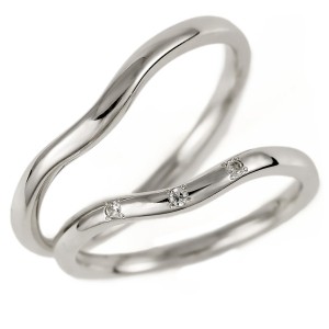結婚指輪 マリッジリング ダイヤモンド プラチナ リング 人気 ペアリング 2本セット 刻印無料 メンズ レディース スイートマリッジ