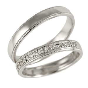ペアリング 刻印 ペアリング 刻印 結婚指輪 マリッジリング ダイヤモンド プラチナ リング 人気 ペアリング 2本セット 刻印無料 メンズ