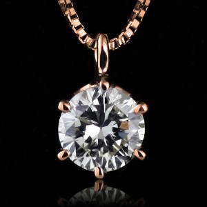 ダイヤモンド ネックレス 0.5カラット ゴールド シンプル ネックレス ダイヤモンドネックレス 一粒 人気 DIAMOND NECKLACE