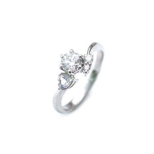 婚約指輪 ダイヤモンド プラチナリング 一粒 大粒 指輪 エンゲージリング 0.5ct プロポーズ用 レディース 人気 ダイヤ 刻印無料 6月 誕生