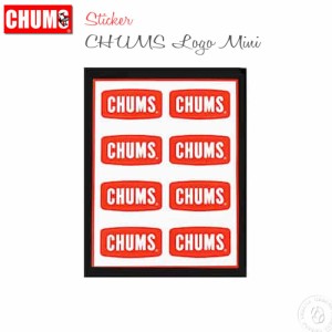 チャムス Chums ステッカーチャムスロゴミニ ch62-0089 Sticker CHUMS Logo Mini ワッペン シール パソコン ノート スマホ キャンプギア 