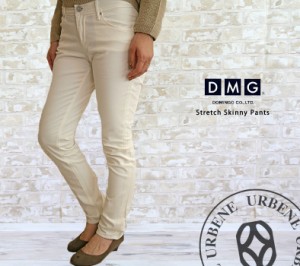 ドミンゴ パンツ d.m.g DMG ストレッチ カラー スリム パンツ 11-168t レディース カラーパンツ スキニー タイトストレート ホワイト/グ