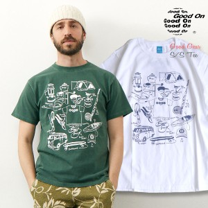 半袖Tシャツ GOOD ON グッドオン GOOD GEAR ショートスリーブTシャツ ( lss1244p ) イラストレーター細井宏次描き下ろし グラフィックTシ