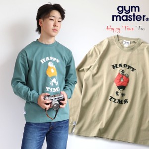 プリントTシャツ ジムマスター Gym Master ハッピータイム 覆面レスラー ロングスリーブカットソー 長袖 TEE HAPPY TIME ( g221754 )  ク