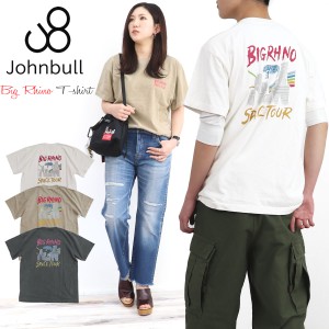 ジョンブル レディース Johnbull プリント GOOD ROCK SPEED別注 BIG RHINOグッドロックT 半袖 (zc783) 男女兼用 ユニセックス ロックTシ