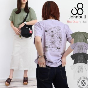 ジョンブル レディース Johnbull プリント GOOD ROCK SPEED別注 ベアコミックT 半袖 (zc762) くま ロックTシャツ 半袖Tシャツ アメカジ 