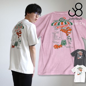 プリントTシャツ ジョンブル メンズ 半袖 ショートスリーブT HOTDOG ホットドッグ クルーネック Johnbull ( JM231C13 ) GOOD ROCK SPEED 