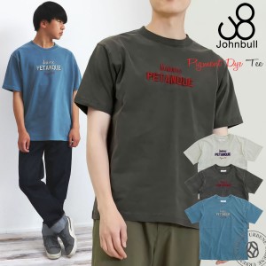 ジョンブル メンズ レディース Johnbull ピグメントダイ 半袖Tシャツ ペタンク PETANQUE 25984 半袖 男女兼用 ユニセックス 半袖Tシャツ 