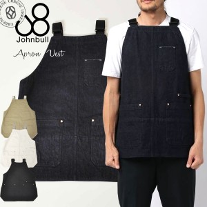 ジョンブル エプロンベスト Johnbull makerhood メイカーフッド アウトドア キャンプ エプロン ja056 ワンウォッシュデニム＆帆布 DIY 日