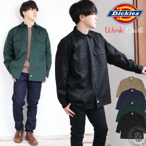 Dickies ディッキーズ TCツイル ロングスリーブワークシャツ (574) 長袖シャツ LONGSLEEVE WORK SHIRT 羽織り 軽アウター メンズファッシ