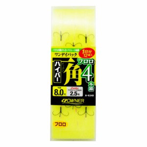 オーナー ワンデイパック 一角ハイパーフロロ 4本錨 針8.0号-ハリス2.5号 36348