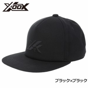 キャップ XOOX フラットバイザーキャップ フリー ブラック×ブラック