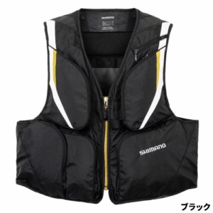 シマノ ウェア 2WAY ショートベスト 2XL ブラック VE-520W