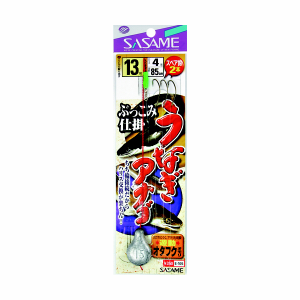 ささめ針 うなぎ・アナゴぶっこみ仕掛 Ｅ−１０５ 針１４号−ハリス４号【ゆうパケット】