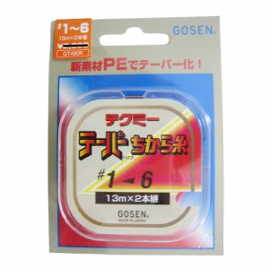 ゴーセン ＴＴＰ力糸 赤 １３Ｍ ２本巻   １−６