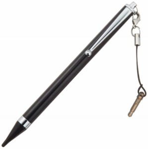 タッチペン ロングタイプ 極細 対応機種専用モデル ブラック P-TPLFBK 