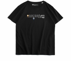メンズ トップス Tシャツ 半袖シャツ 夏 夏服 夏コーデ かっこいい かわいい おしゃれ カジュアル シンプル ファッション ブラック ホワ