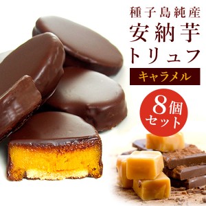 【8個入】安納芋トリュフ「キャラメル」チョコレート  父の日　お中元 御中元   ギフト 内祝 結婚 誕生日 プレゼント スイーツ 人気 快気