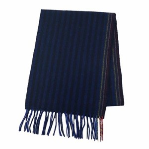 【中古】 ライトブルー×マルチ マフラー美品■ (ランバンオンブルー) LANVIN en Bleu カシミヤ