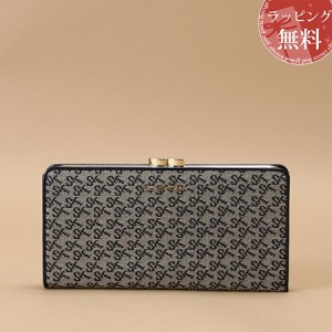 サマンサタバサ Samantha Thavasa 長財布 ST Jacquard 口金長財布 ネイビー