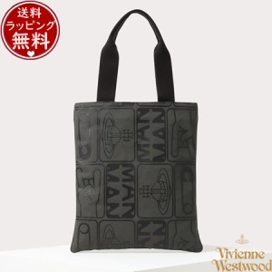 ヴィヴィアンウエストウッド Vivienne Westwood バッグ タグ メンズトートバッグ グレー 