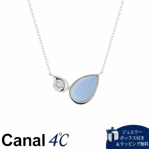 【送料無料】【ラッピング無料】カナルヨンドシー Canal 4℃ カナル4℃ シルバー ネックレス オパール/ホワイト・トパーズ 