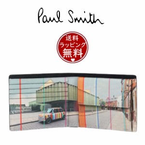 ポール・スミス Paul Smith 折財布 ミニ ノッティンガムコンテンポラリー 2つ折り財布 ブラック 