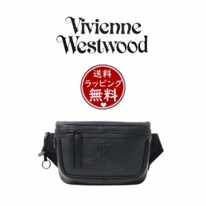 ヴィヴィアン・ウエストウッド Vivienne Westwood ボディバッグ フロウ ワンショルダー ユニセックス ブラック 