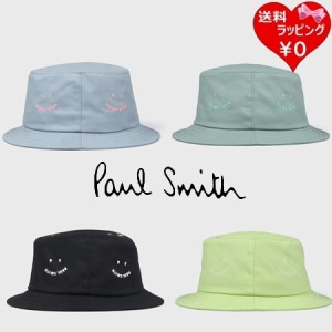 【送料無料】【ラッピング無料】ポールスミス Paul Smith 帽子 ウィメンズ Happy バケットハット 綿100%  