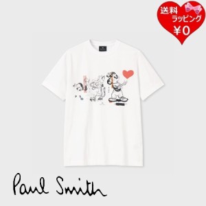 【送料無料】【ラッピング無料】ポールスミス Paul Smith Tシャツ PS Comic 綿100% ホワイト  