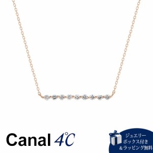 カナルヨンドシー Canal 4℃ ネックレス K10 ピンクゴールドネックレス キュービックジルコニア 