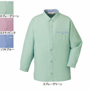 自重堂 24105 低発塵製品制電レディース長袖シャツ 4L 作業服 作業着