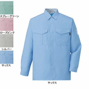 自重堂 84304 エコ低発塵製品制電長袖シャツ 4L〜5L 作業服 作業着