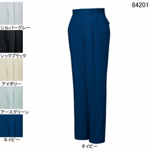 自重堂 84201 ストレッチツータックパンツ W112〜W120 作業服 作業着 春夏用 ズボン