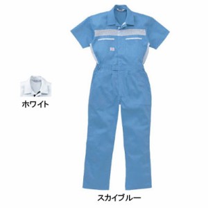 山田辰AUTO-BI 1-1035 半袖ツヅキ服 3L 作業服 作業着 つなぎ