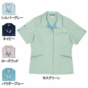 桑和 SOWA 422 エコ女子半袖スモック S〜LL 作業服 作業着 春夏用