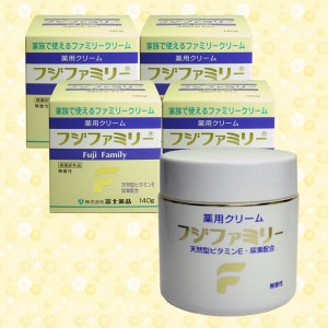 【富士薬品直販】【送料無料】薬用クリームフジファミリー140g×4個セット　【医薬部外品】ハンドクリーム 保湿 尿素