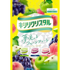 春日井製菓  キシリクリスタル　フルーツアソートのど飴 67g×72個入り(1ケース)（SB）