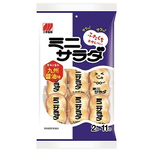 三幸製菓　ミニサラダ　九州醤油味 22枚×16個入り(1ケース)（SB）