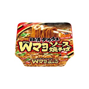 日清 デカうま Ｗマヨソース焼そば 153g×12個入り (1ケース) (KT)