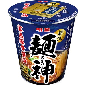 明星　麺神カップ　家系豚骨醤油 99g×12個入り(1ケース)（AH）