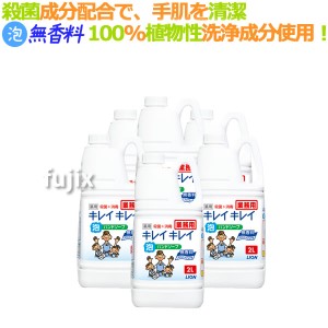 キレイキレイ 薬用 泡ハンドソープ 無香料（詰替用）2Ｌ×6本／ケース ライオン