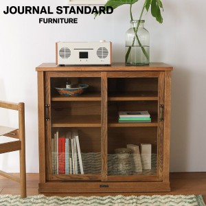 JOURNAL STANDARD FURNITURE ジャーナルスタンダードファニチャー Elverson Glass Cabinet S エルバーソン ガラスキャビネット S 引き戸