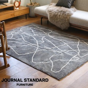 JOURNAL STANDARD FURNITURE ジャーナルスタンダードファニチャー FERNERO RUG 200x200 GY フェルネロ ラグ 200×200cm グレー  ラグ ラ