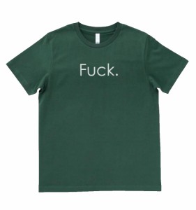 デザインTシャツ　おもしろ　FUCK.　モスグリーン