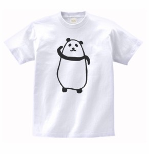 動物　生き物　ゆるパンダ　Tシャツ　白