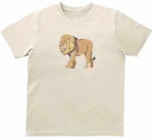 ライオン　おもしろデザイン　Tシャツ　サンド