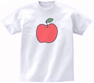 リンゴ　おもしろデザイン　Tシャツ