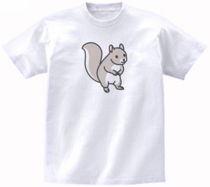 リス　動物　生き物　おもしろデザイン　Tシャツ